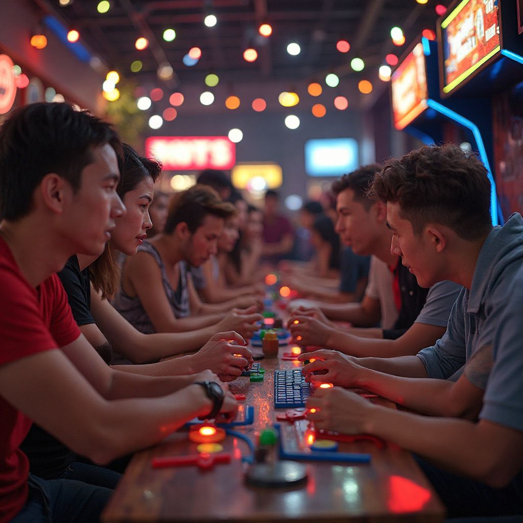 Incontro della comunità durante un evento speciale